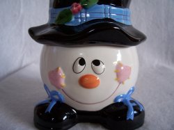 '.Snowman Cookie or Treat Jar.'