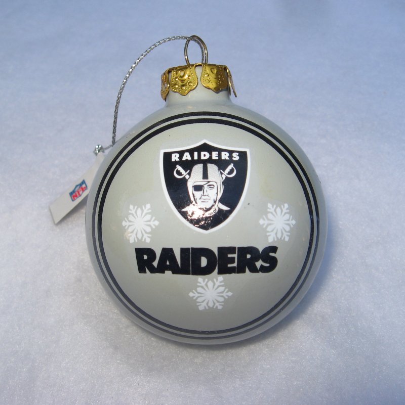 Oakland Raiders Christmas Tree Ornament Ball, Raiders Nation