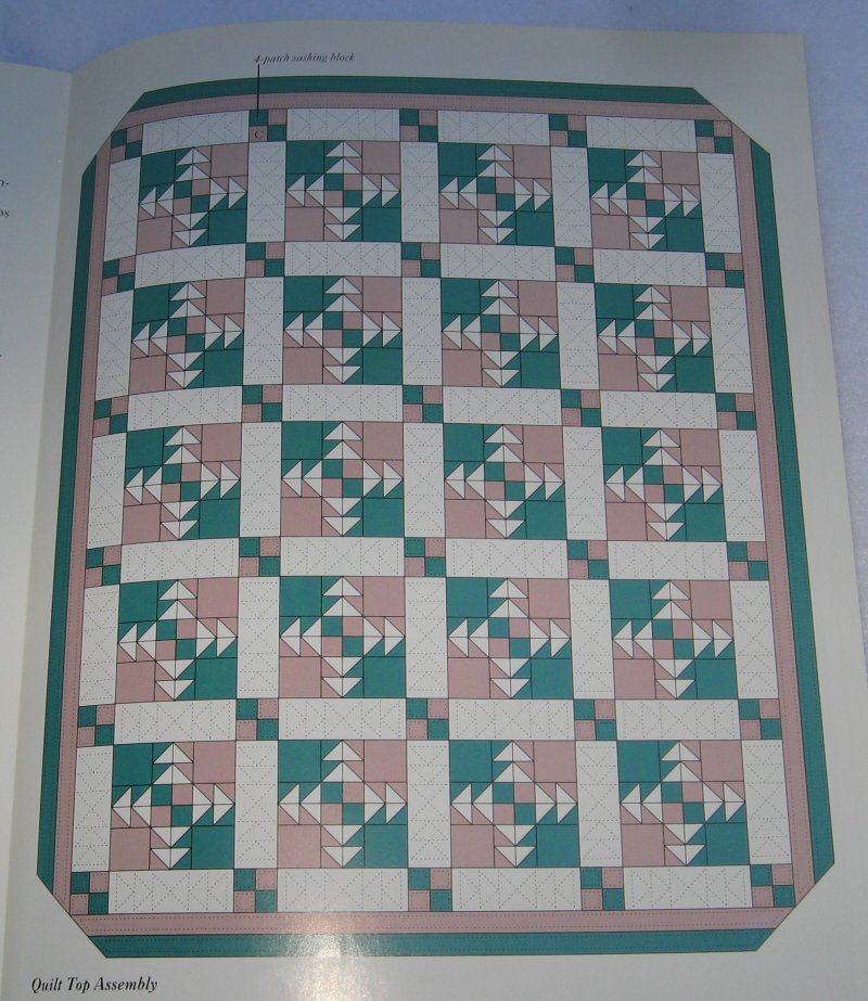 Slice of Pineapple Quilt Pattern with Actual Size Templates 
