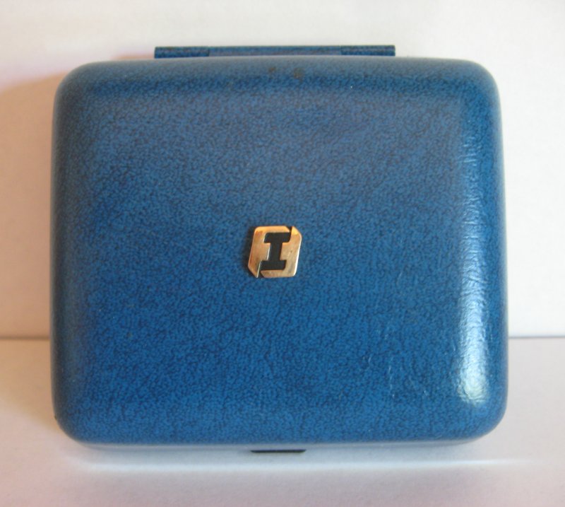 Bulova Travel Alarm Clock with First Interstate Bank Logo