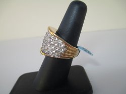 '.18K HGE Cocktail Ring w CZs.'