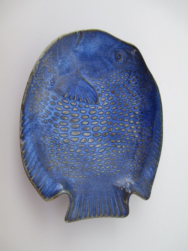 Vintage Porcelain Fish Plates, Qty 4, Nakagama Japan, Others