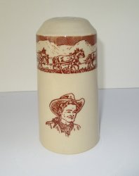 Vintage Western Cowboy Spice Shaker, Large
