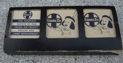 Vintage Santa Fe Railway Matches, Set of 6 books