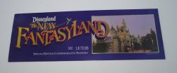 Disneyland, The New Fantasyland Passport Ticket dated 1983