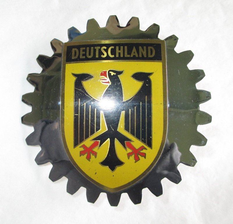 Deutschland Car Grille Badge, German Eagle