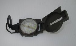 Lensatic Compass, Army Green, Possibly 1950s