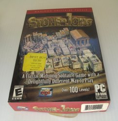 Stone Jong, Mahjong Solitaire PC Computer Game, 100 Levels 