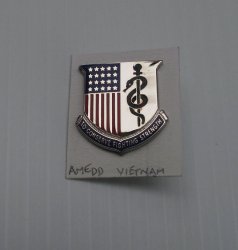 1 Medical Corp, AMEDD, U.S. Army DUI Insignia Pin