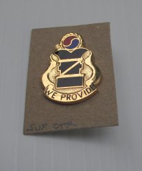 1 Support Center 'We Provide' DUI Insignia Pin U.S. Army