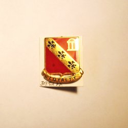 319th Field Artillery, U.S. Army Insignia Pin, Loyalty, D22