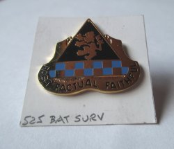 525th Battlefield Surveillance Brigade DUI Insignia Pin