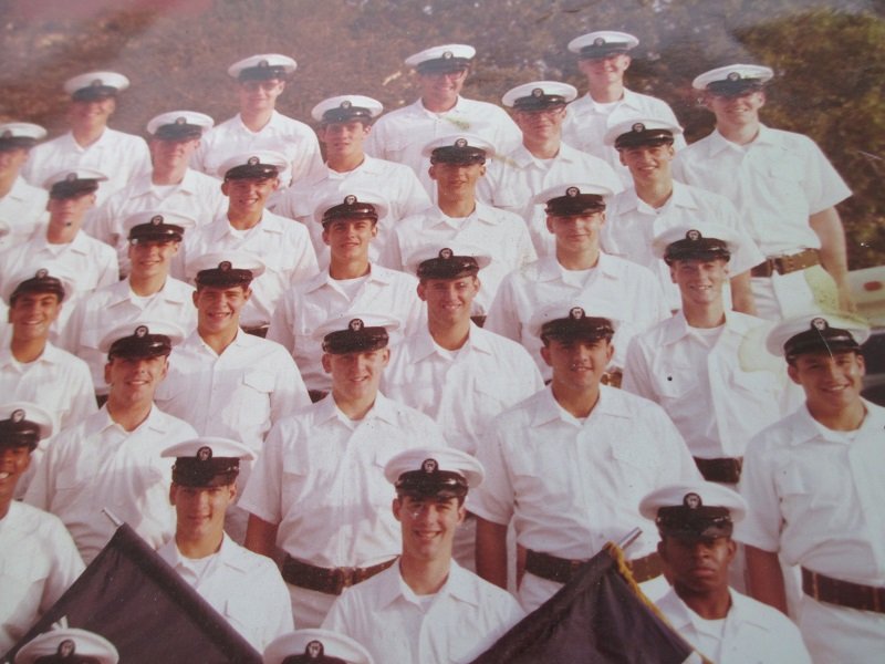 March 7, 1978 Boot Camp Graduation photo from N.T.C. San Diego. Naval Training Center. N.T.C. is now closed and on Nat'l Register of Historic Places. 