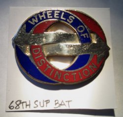 68th Support Battalion Insignia Pin, Wheels of Distinction