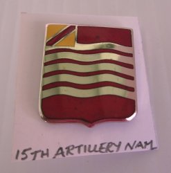 15th U.S. Field Artillery Insignia Pin, Vietnam Era