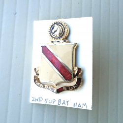 2nd U.S. Army Support Battalion 'Mobile Sum' Insignia Pin