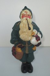 Lenox Country Santa with Duck Wall Hanging or Statue, 1996