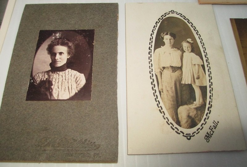 Family photos from antique photo album. Family name of Record. Location believed to be Chanute Kansas. 