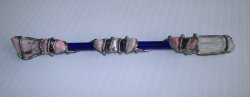 Wizard Wand, 5.75 inch, Glass with Amethyst, Jasper Quartz