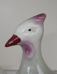 '.Mid Century Lusterware Peacock.'