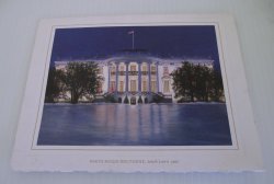 White House Christmas Card, Bill Hillary Clinton, 1997