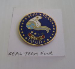 1 Seal Team Four Special Operations Force Insignia U.S. Navy