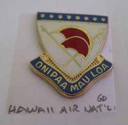 1 Hawaii National Guard Insignia Pin, Onipaa Mau Loa