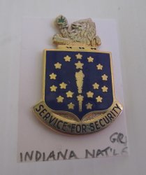 1 Indiana National Guard Insignia Pin