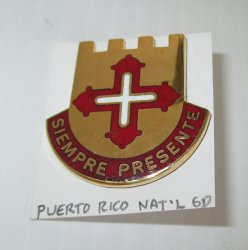 1 Puerto Rico National Guard Insignia Pin