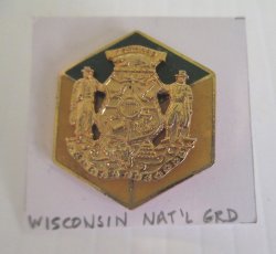 1 Wisconsin National Guard Insignia Pin