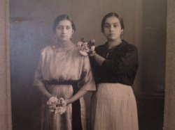 Antique Photo of 2 Hispanic Women, possibly named Zendejas