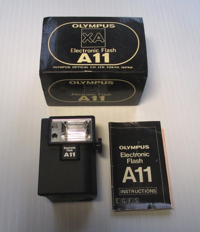 Olympus A11 Electronic Flash. Never used. With Instructions
