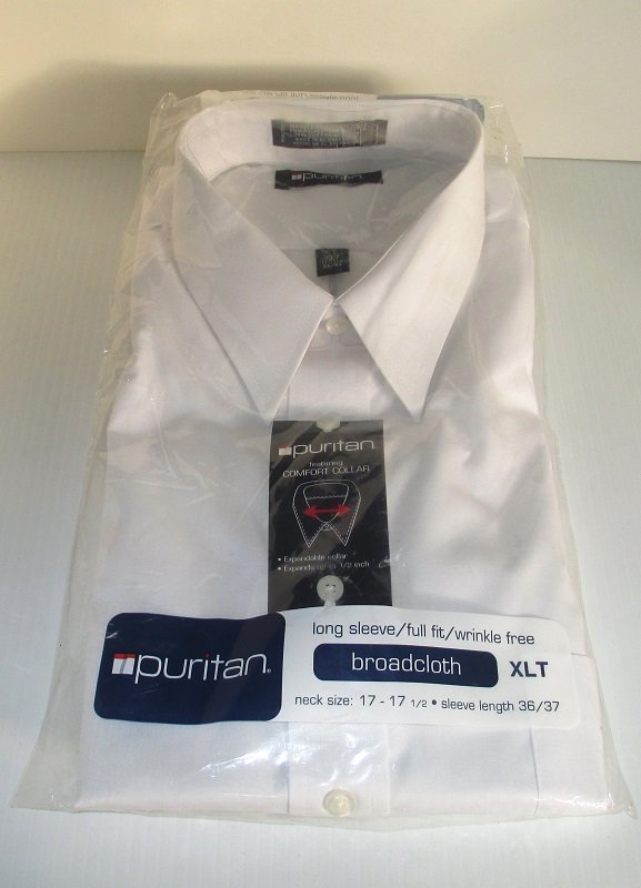 Puritan Men's XLT Long Sleeve Full Fit Shirt 17-17 1/2 New