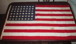 American Flag, 48 Stars, Pre 1940s WWII Era, Capitol 3x5 