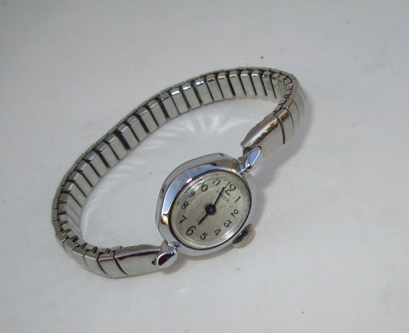 Timex Women's Wind Up Watch, Silvertone Petite Band and Face