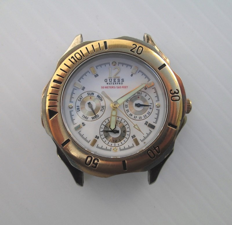 reloj guess waterpro 50 meters 165 feet