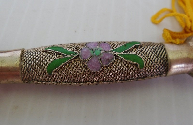 Vintage Chinese Letter Opener Sword w/ Sheath and Box