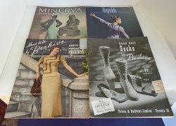 Vintage Minerva, Reynolds, Beehive, 4 Knit Books, 1940s