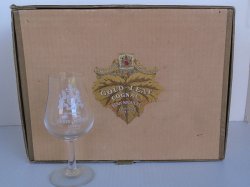 Gold Leaf Cognac Denis Mounie 10 Vintage Glasses From France