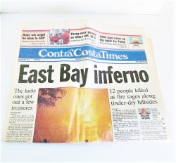 Contra Costa Times, Oct 21 1991, Oakland Hills Fire Inferno