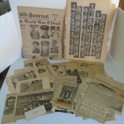 Scrapbook, 1930s-50s WWII, Military Focus, Iowa Nebraska CA