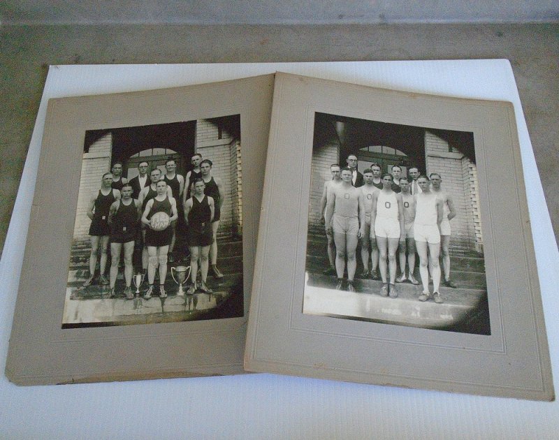 Large photos of the 1928 basketball champs from a school named 'Oxford'. This is in the area of Wichita Kansas. About 12 by 14 inches each.
