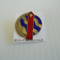 1 Recruiting Command, U.S. Army Red Arrow DUI Insignia Pin