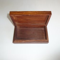 '.Rosewood Brass Inlay Box.'