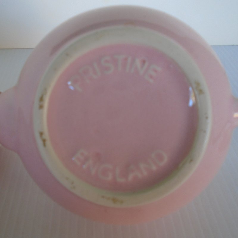 Pristine Teapot, Staffordshire England, Pink, 1970s80s