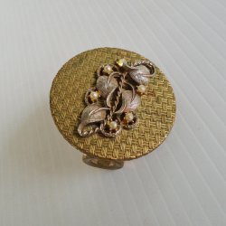 Lipstick Holder with Flip Out Mirror, Possibly 1950s
