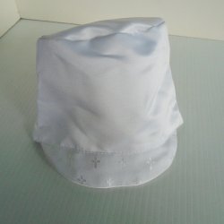 Christening Cap with Brim, Infant Boy 18 month