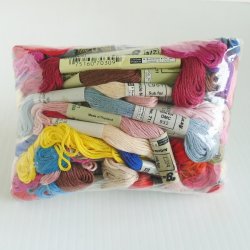 Embroidery Threads, 62 Skeins, Various Colors, Unused