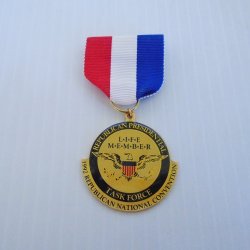 Republican Pres Task Force Convention 1992 Ribbon and Medal