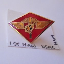1st Marine Airwing USMC Insignia Pin, Vietnam